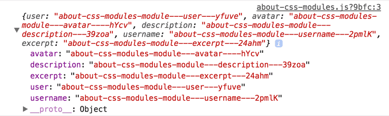 css-modules-console